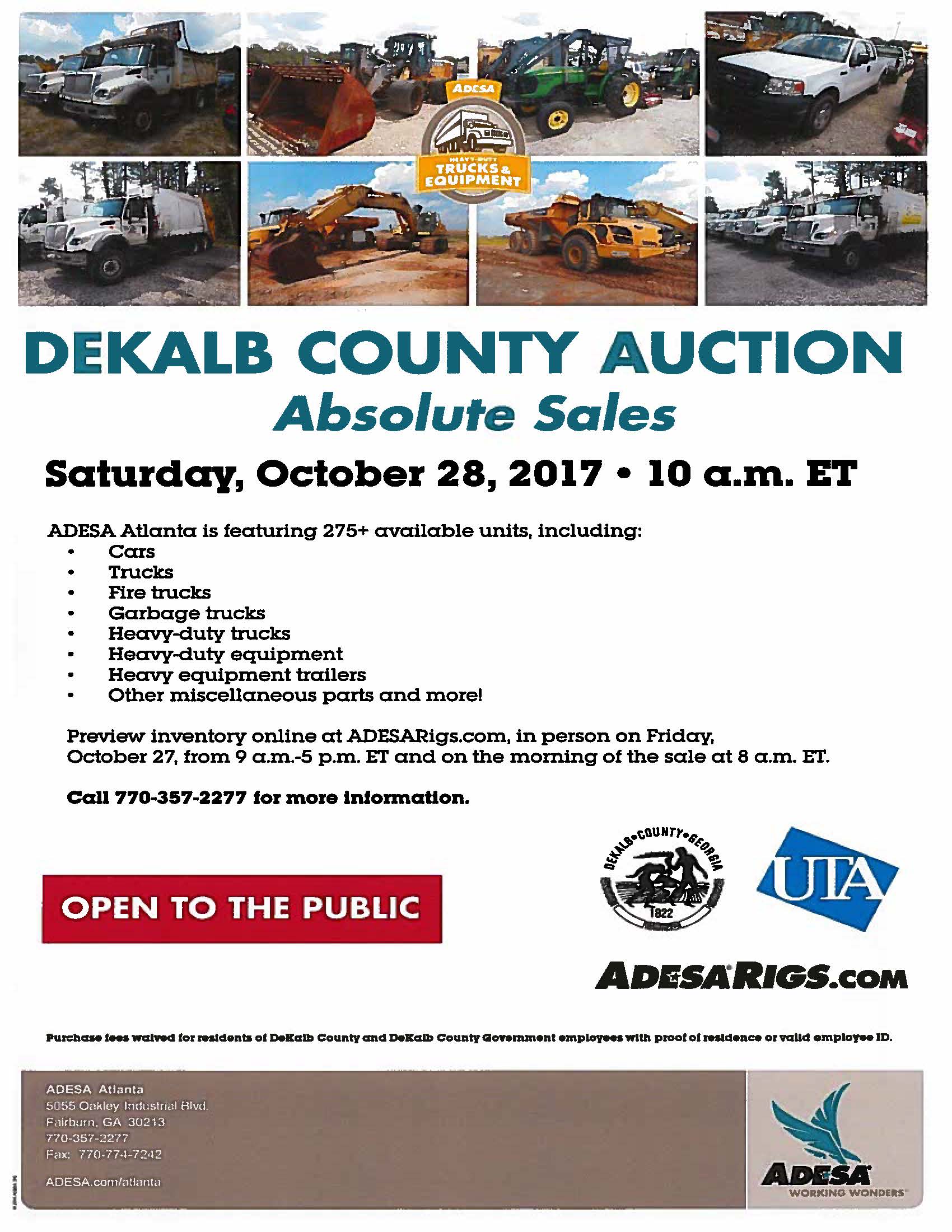 DeKalb County Auction DeKalb County GA