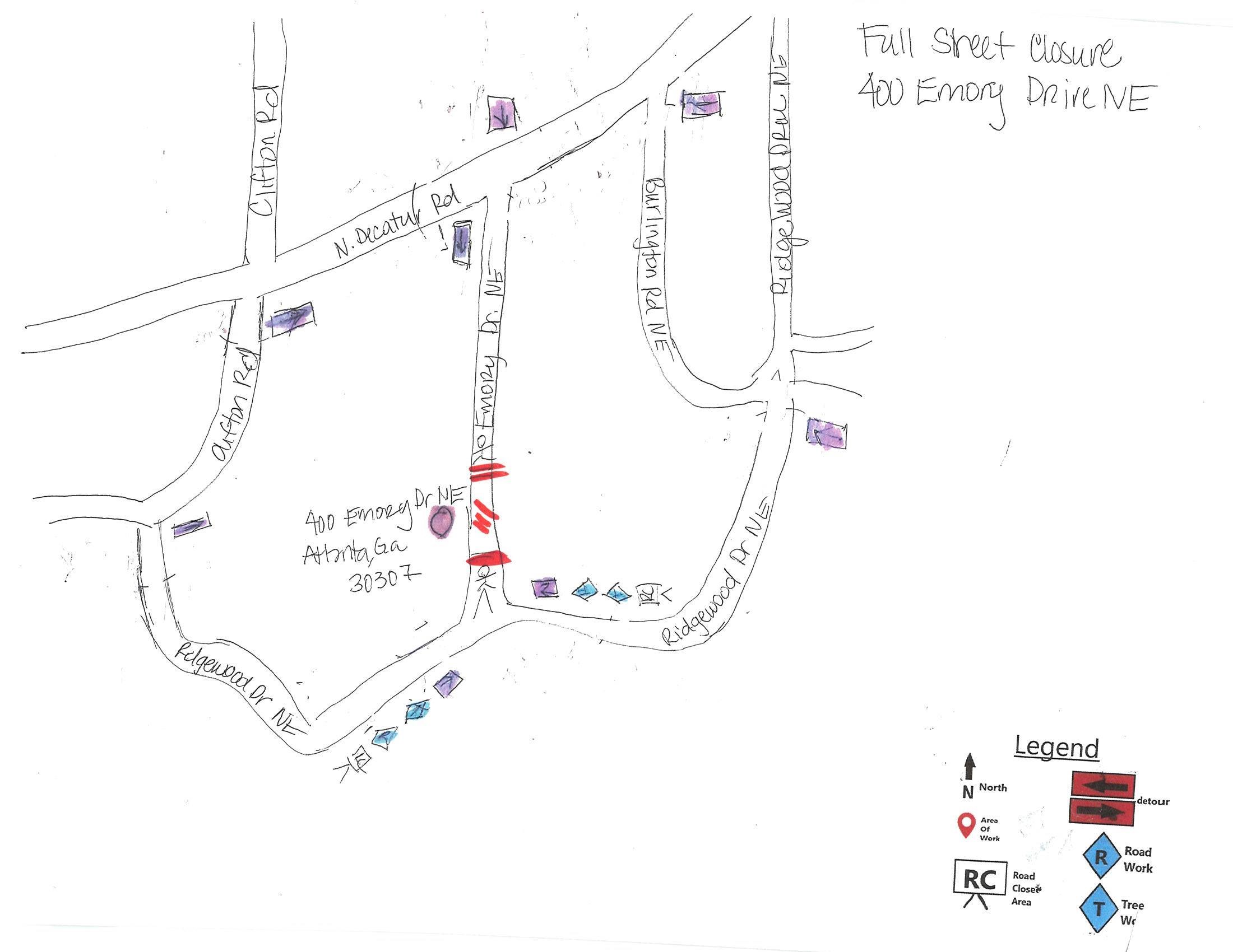 Emory Drive Closure