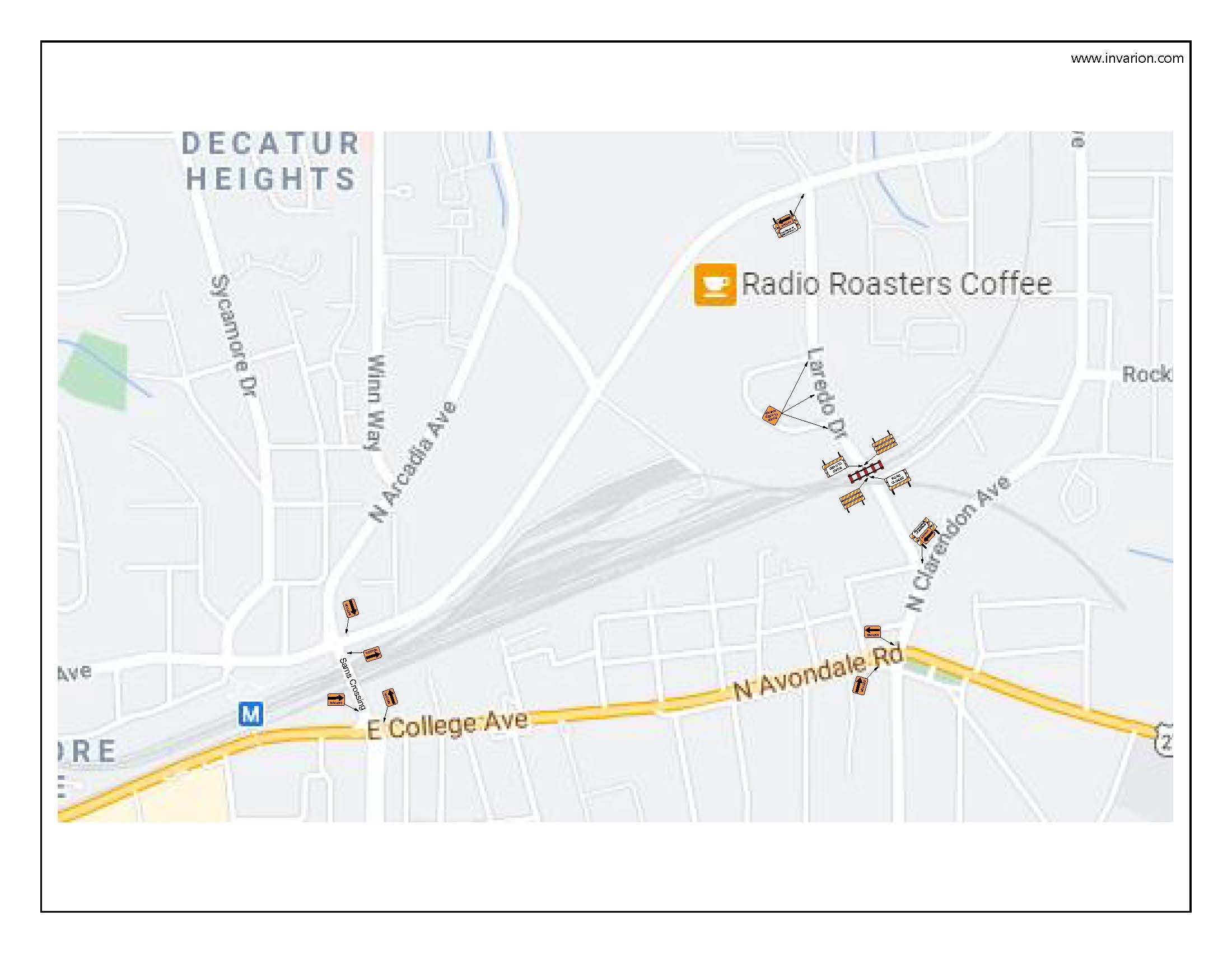 road closure graphic