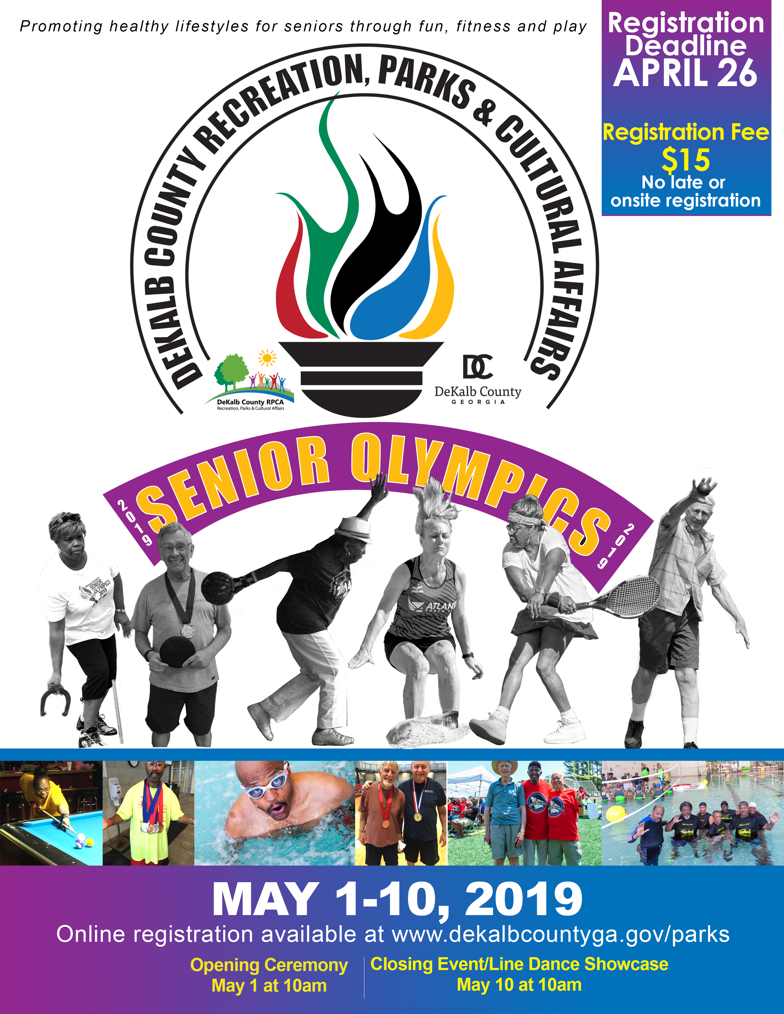 2019 Senior Olympics DeKalb County GA