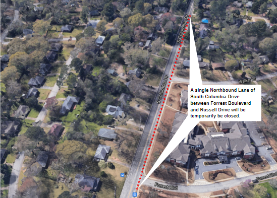 road closure graphic