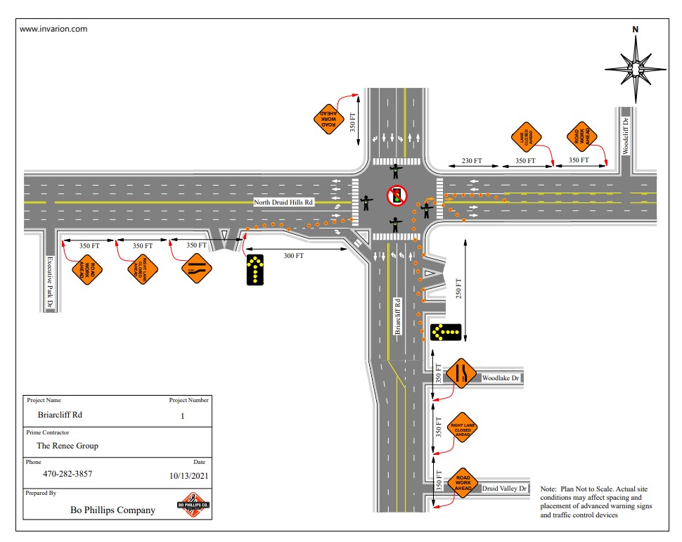 road closure graphic