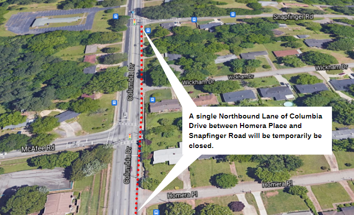 road closure graphic