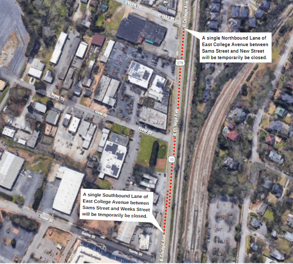 road closure graphic