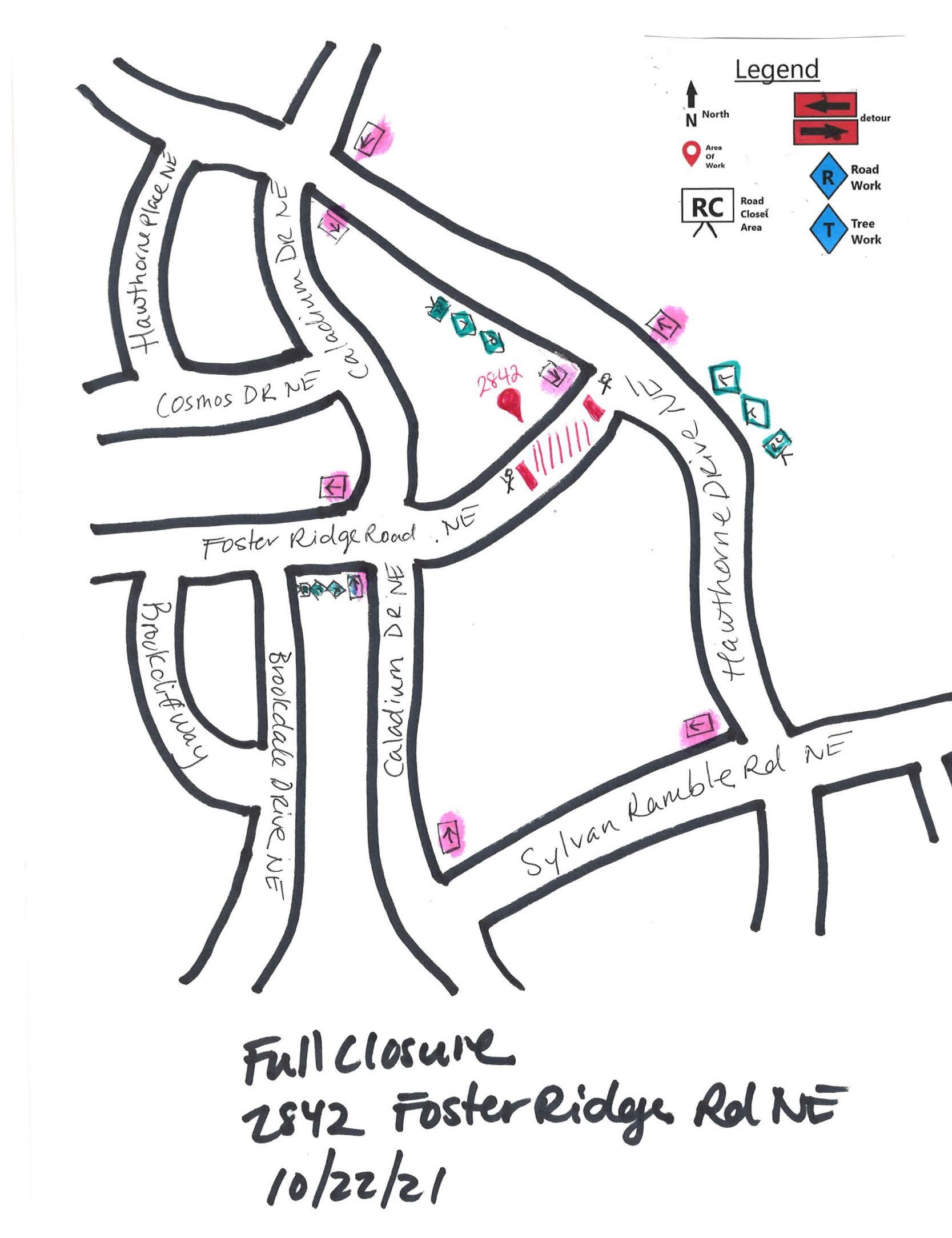 road closure graphic