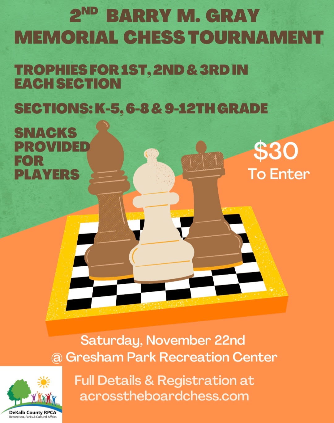 Chess Tournament flyer