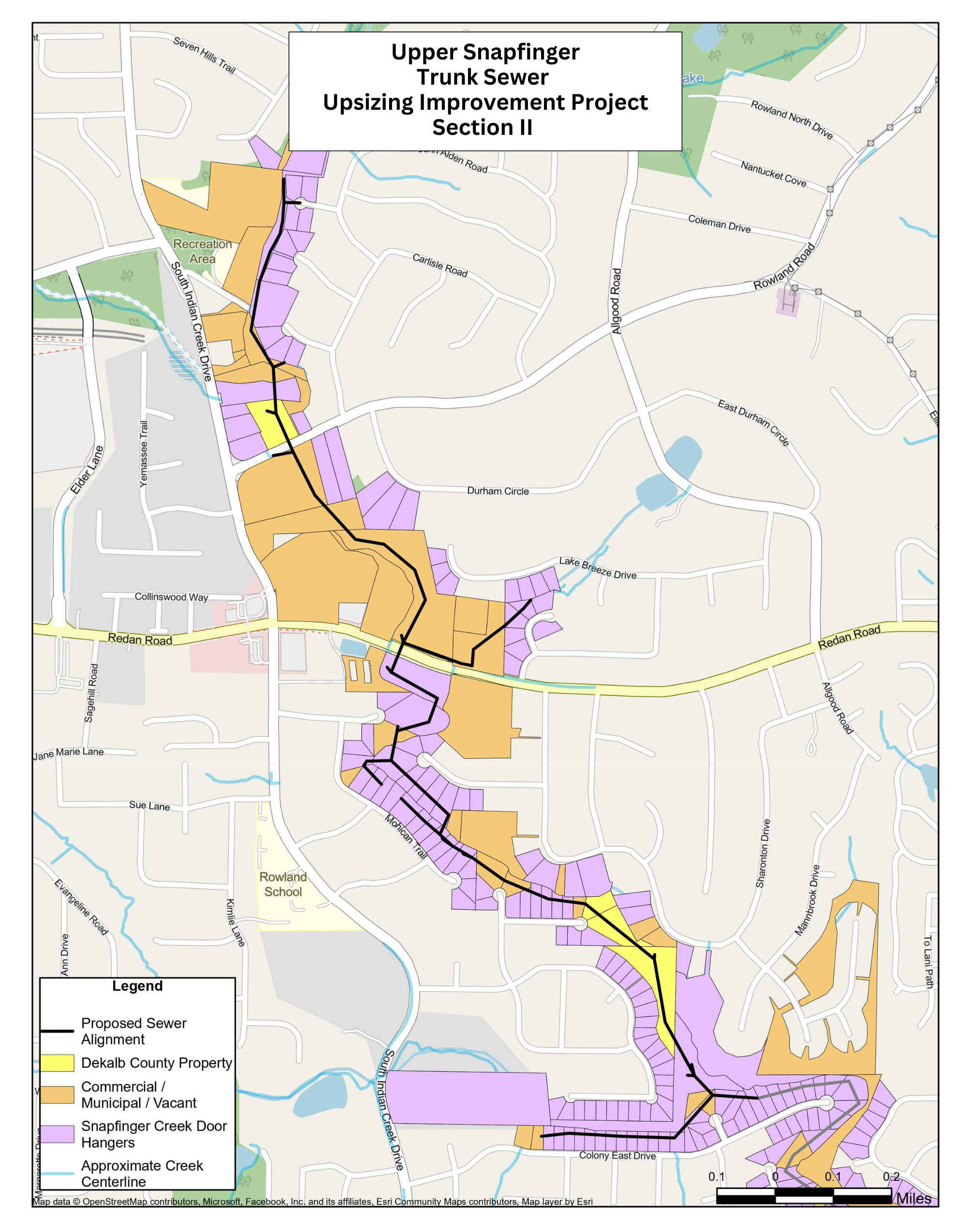 Upper Snapfinger Sewer Map Section 2