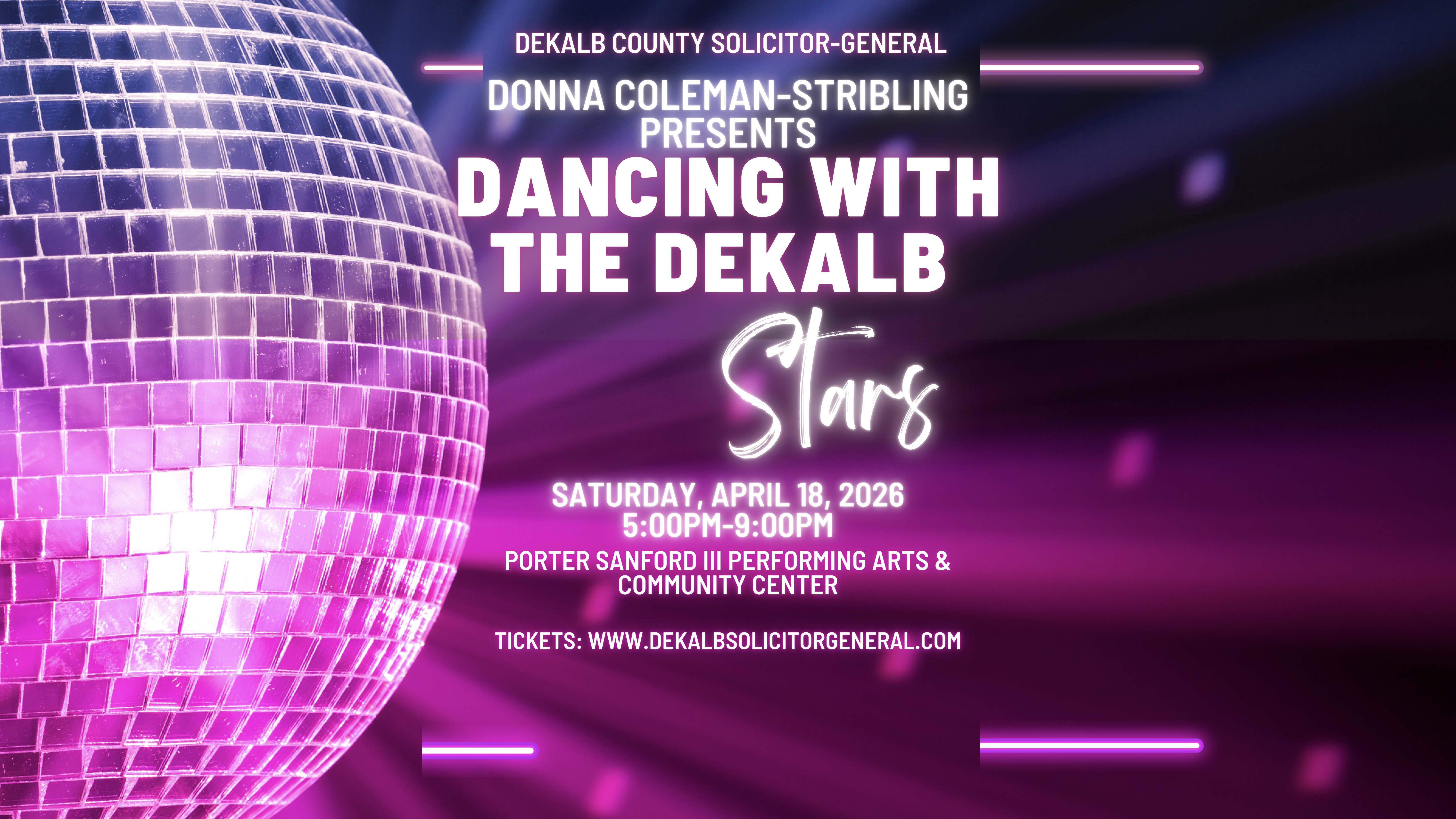 Dancing with the stars flyer