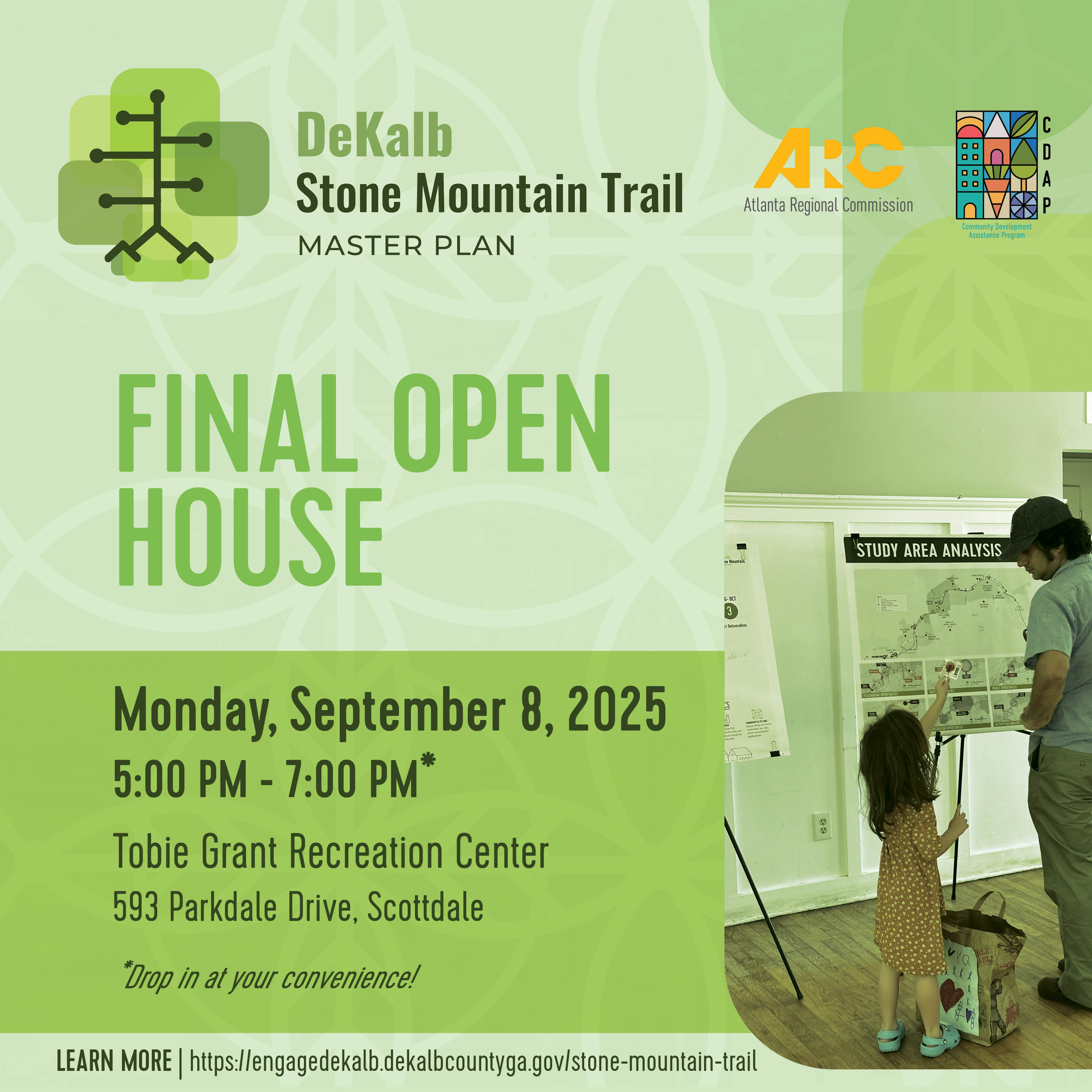 Stone Mountain Trail Masterplan Final Open House September 8th, 2025