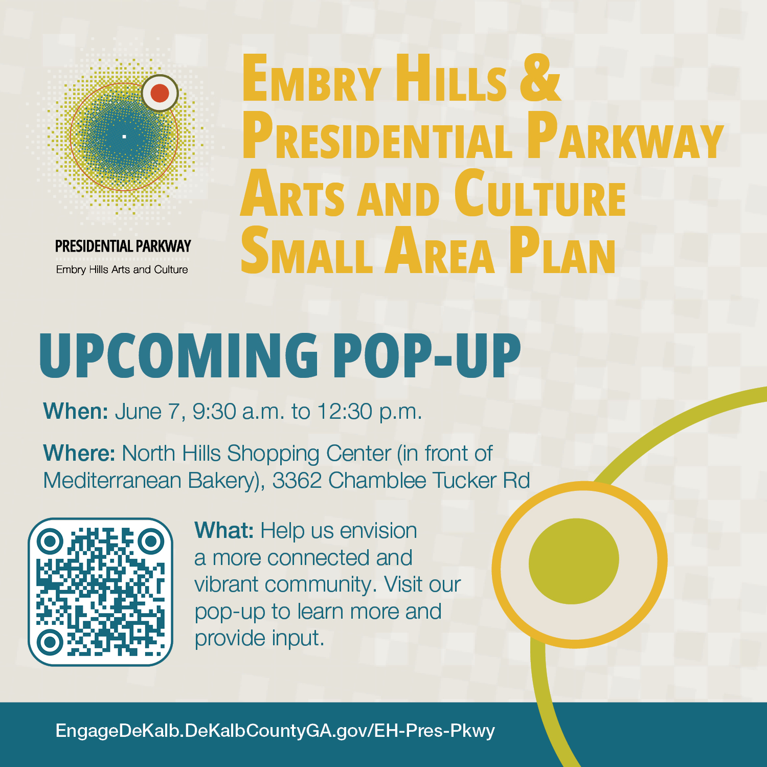 Embry Hills Arts and Culture Plan Pop-up meeting