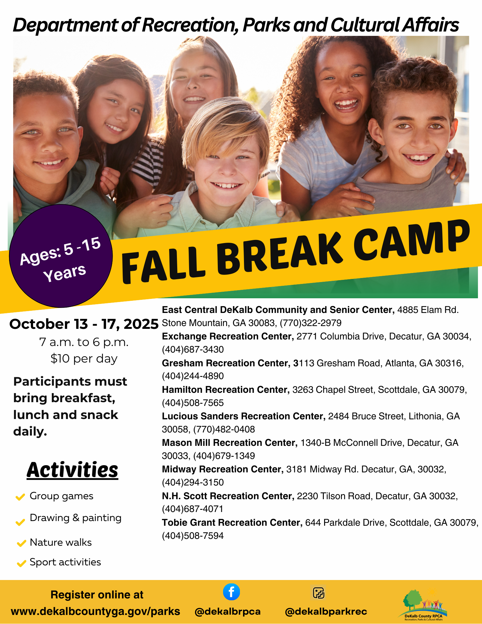 Fall Break Flyer