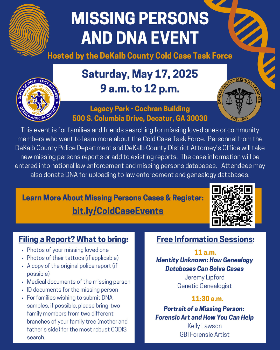 2025 Missing Persons & DNA Event