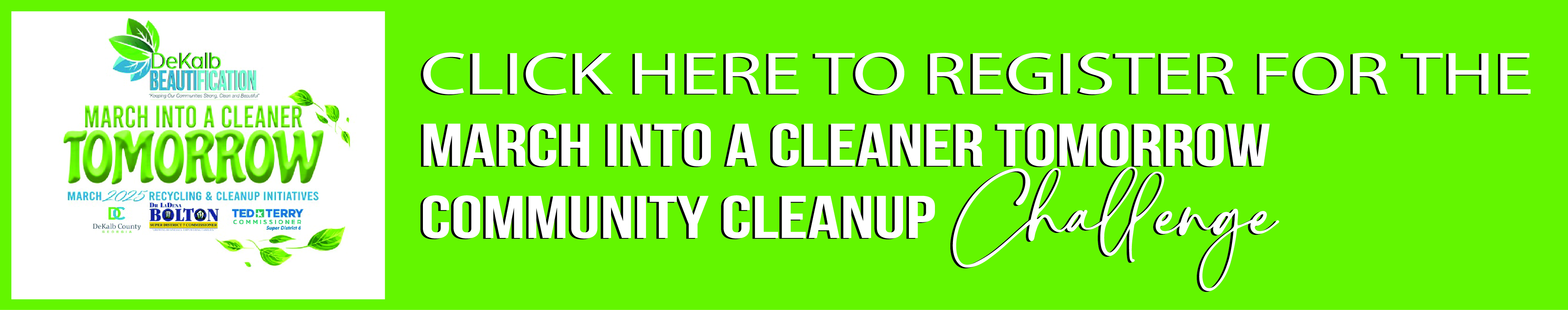March Into A Cleaner Tomorrow- new header