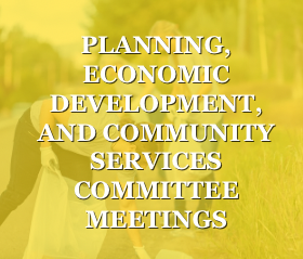 Planning, Economic Development, and Community Services Committee Meetings