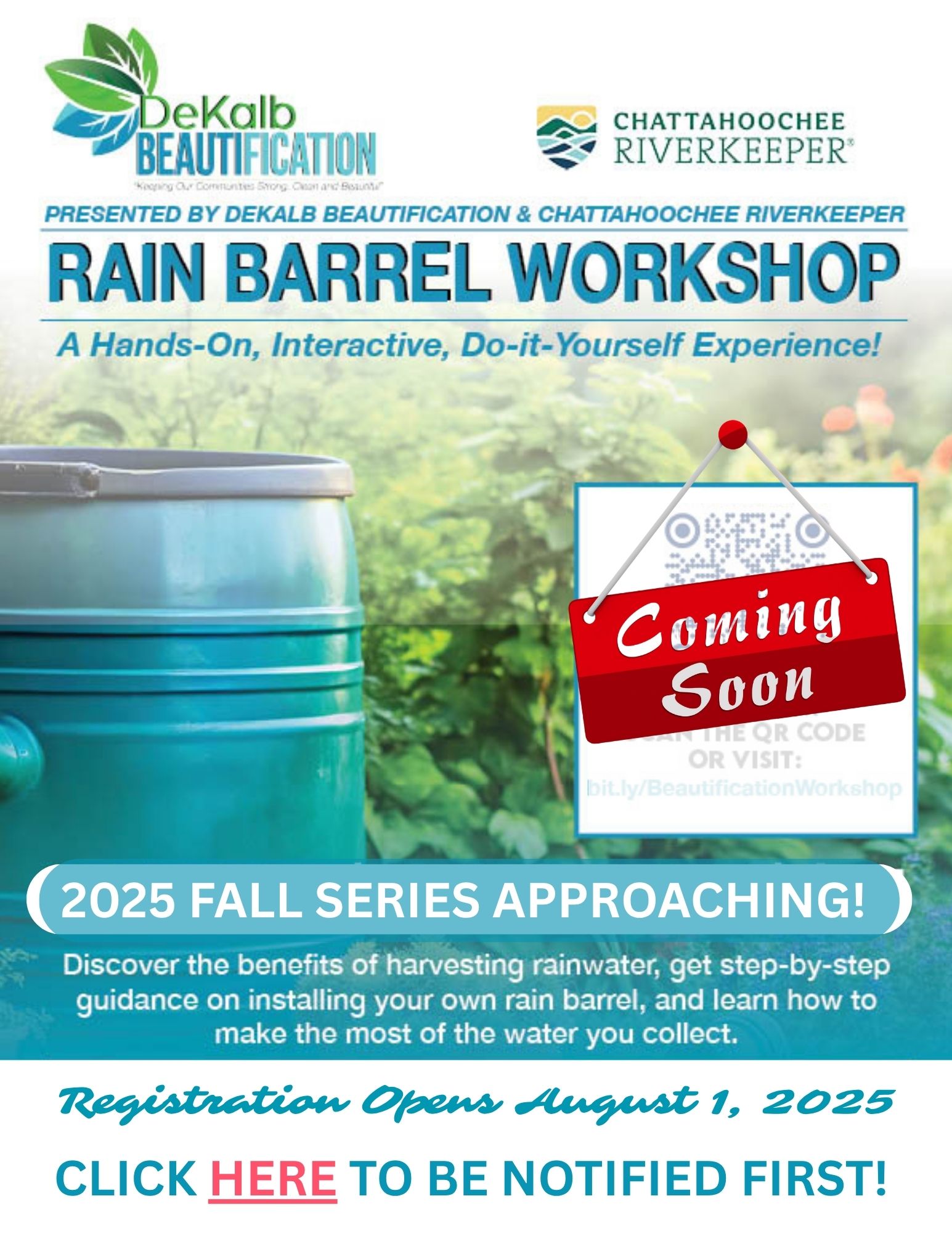 Rain Barrel Workshop (Fall Series Announcement) - 2025