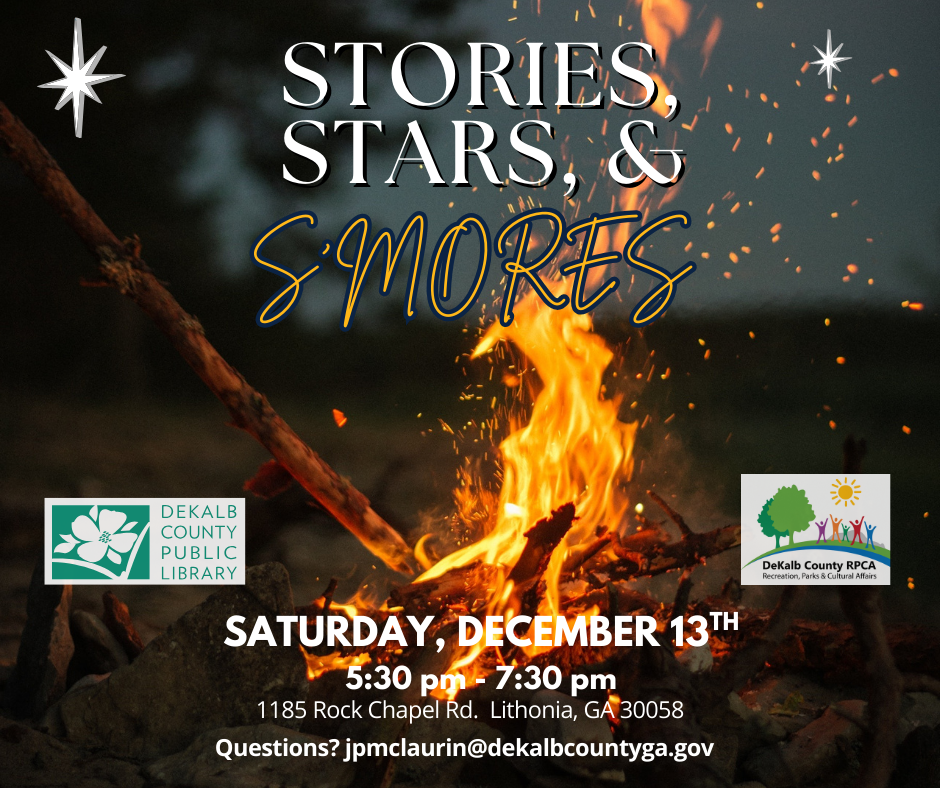 Stories and Smores flyer