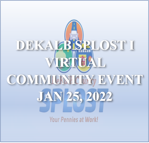 DeKalb SPLOST Virtual Community Event
