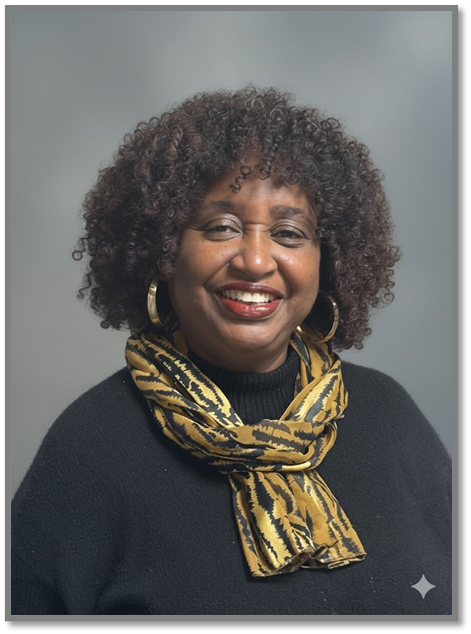 Women smiling with scarf around neck