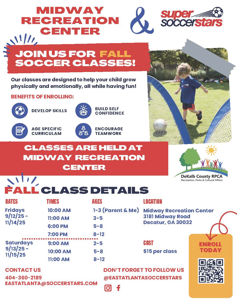 Midway Super Soccer Fall Classes Flyer