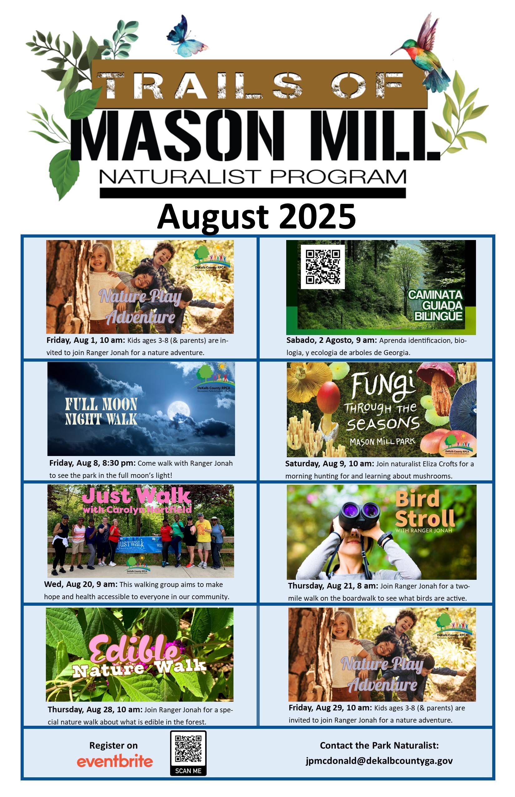 Mason Mill Program Calendar
