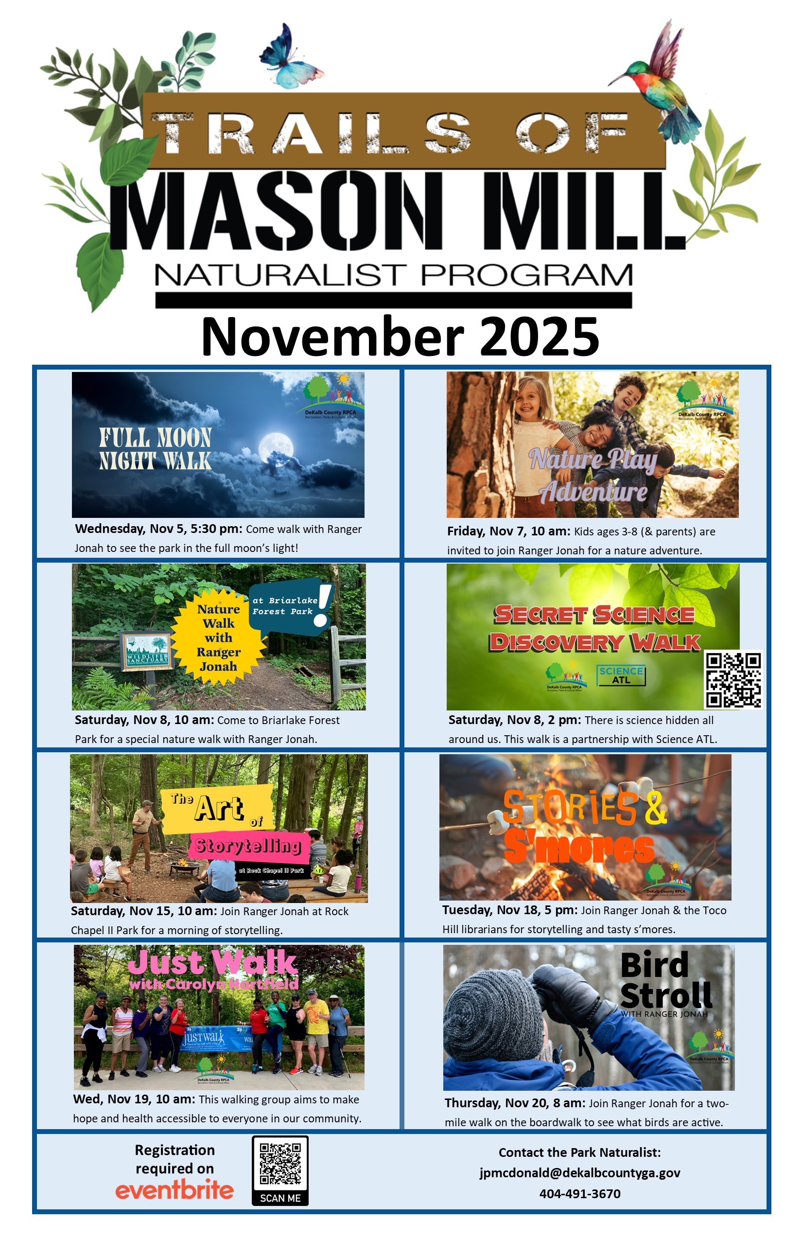 November Program Calendar