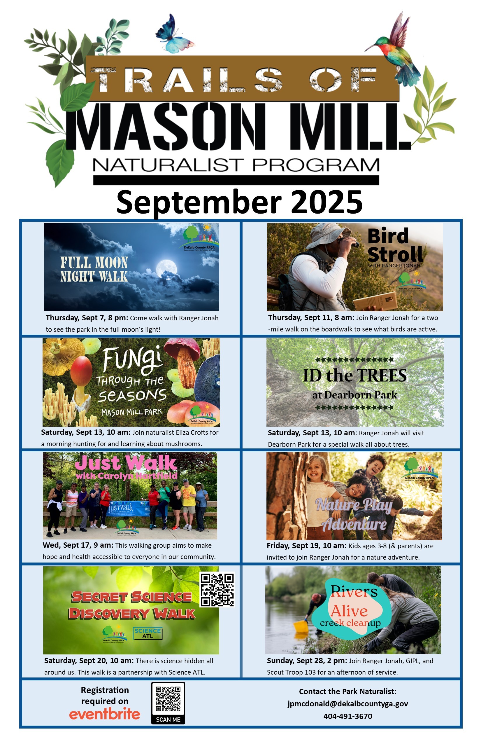 September Mason Mill Calendar
