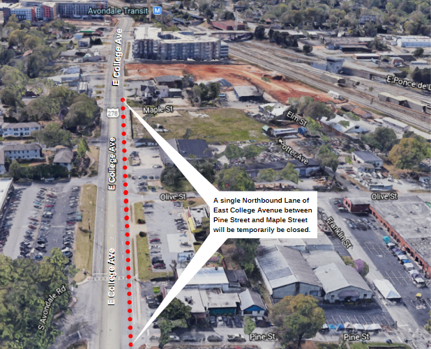 road closure graphic