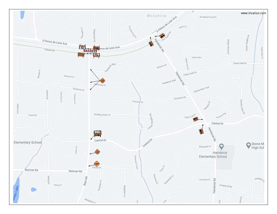 road closure graphic