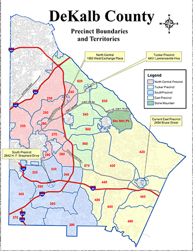 DeKalb County Precints Map