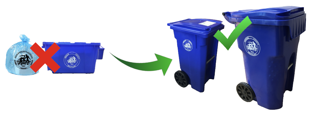 Recycling Roll Cart