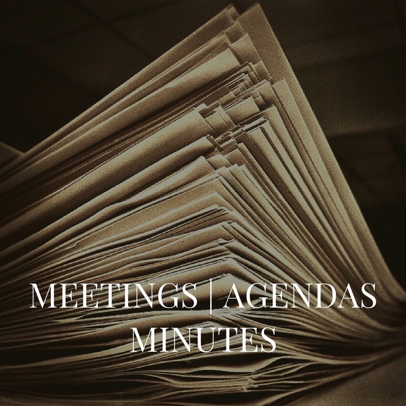Meeting, Agenda and Minutes link