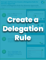 Image of a pdf document with the words Create a Delegation Rule in bold