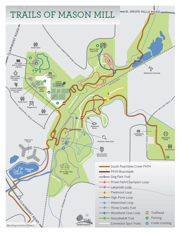 Mason Mill Trail Map