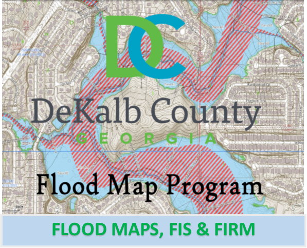 DeKalb County Flood Map Program Logo