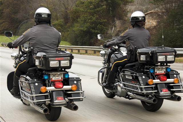 Police motorcycles